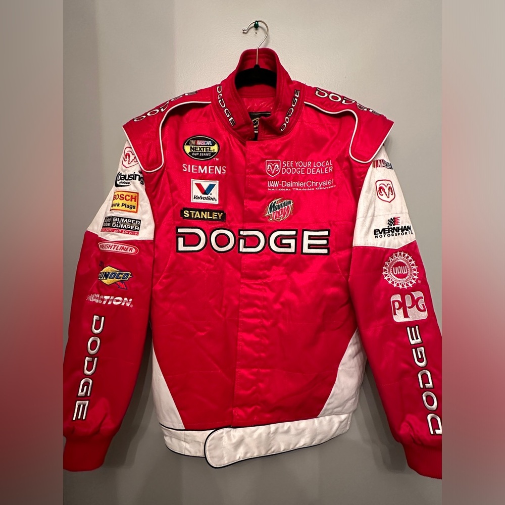 Vintage Y2K NASCAR Chase Authentics Drivers Line Dodge Kasey Kahne racing jacket